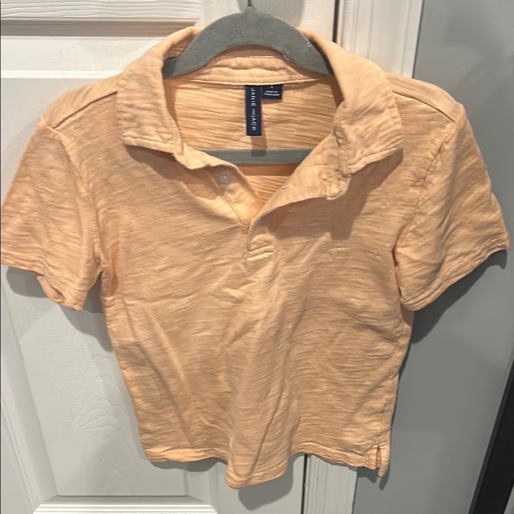 Women's Orange Polo Shirt